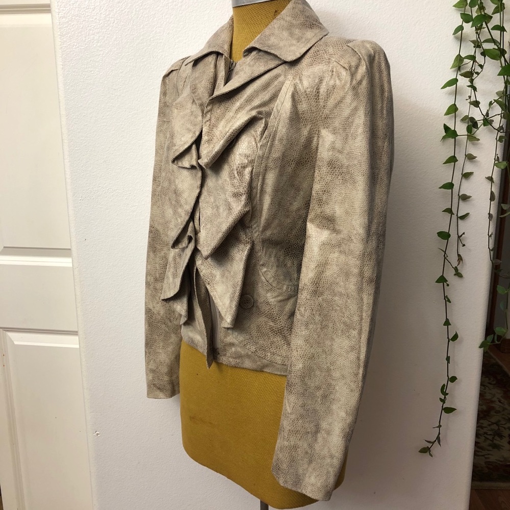 I•N•C INTERNATIONAL CONCEPTS  Ruffled Jacket - Picture 6 of 11